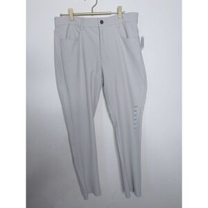 Old Navy Hybrid Tech Pants Men 32x32 Beige Slim Active Stretch Chino NWT $54.99